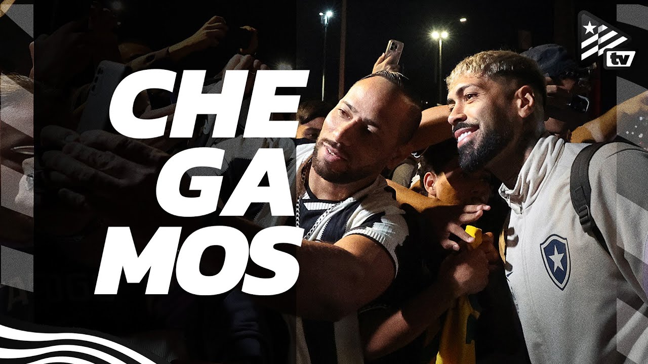 VÍDEO | Botafogo desembarca em Brasília para clássico com Vasco e é recebido com festa pelos torcedores
