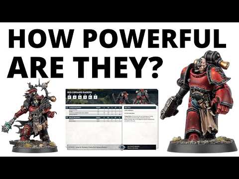 Red Corsairs Raiders + Reave-Captain - Datasheet Review and Power on the Tabletop!