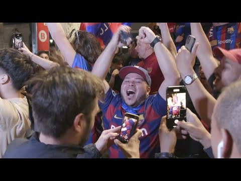 Barcelona fans celebrate La Liga title triumph | AFP