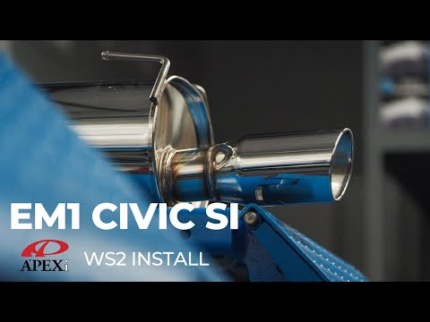 EM1 Civic Si: Apex-i WS2 Exhaust Install