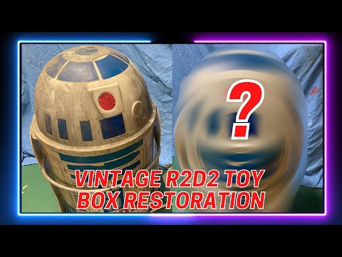 VINTAGE 1983 STAR WARS R2D2 TOY BOX RESTORATION