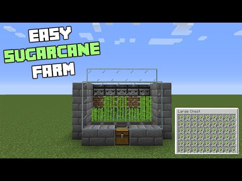 Minecraft: Easiest Automatic Sugarcane Farm! 1.20+ WORKING