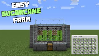 Minecraft: Easiest Automatic Sugarcane Farm! 116-1