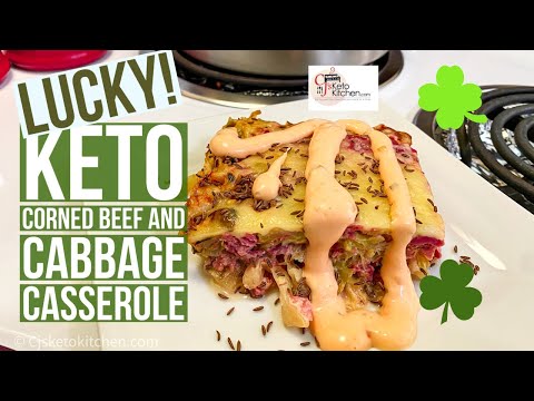 Keto Cabbage and Corned Beef Casserole #ketorecipes...