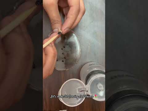 3d Carving Gel Flower 🌷