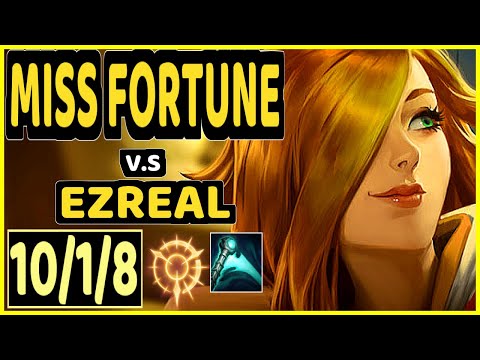 FREEZE (MISS FORTUNE) vs EZREAL - 10/1/8 KDA BOTTOM ADC CHALLENGER GAMEPLAY - EUW