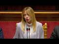 PREMIER TIME GIORGIA MELONI RISPONDE ALLE INTERROGAZIONI AL SENATO