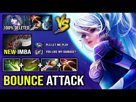 UNLIMITED BOUNCE ATTACK Eclipse + Swift Blink Luna Crazy Pure Dmg Vs Rapier Drow Ranger DotA 2