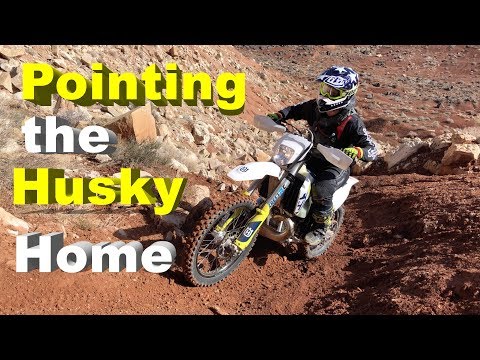 Pointing the Husky TE300i back to the Truck 7 hours Later!