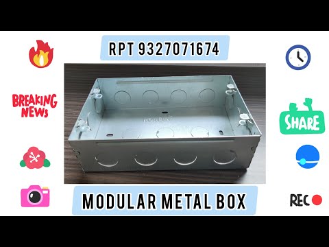 GI Modular Box For Electrical Purpose