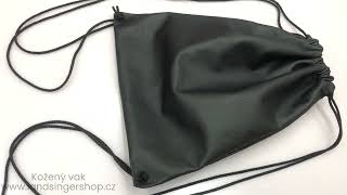 KOŽENÝ VAK - ČERNÝ