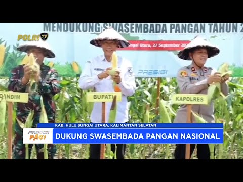POLRES HULU SUNGAI UTARA LAKSANAKAN PANEN RAYA JAGUNG SERENTAK KUARTAL III