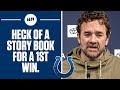 Jeff Saturday Describes Feeling To Win His First Ever Game In NFL As Head Coach I FULL INTERVIEW