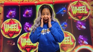 Wifey Did Her Thang On This VERY Volatile Slot Machine!!