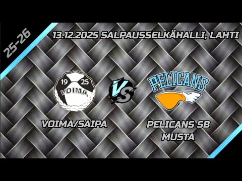 Voima/SaiPa - Pelicans SB Musta  13.12.2025 Salpausselkähalli, Lahti.