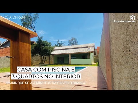 Excelente chácara com piscina no interior de São Paulo - Mairinque - SP