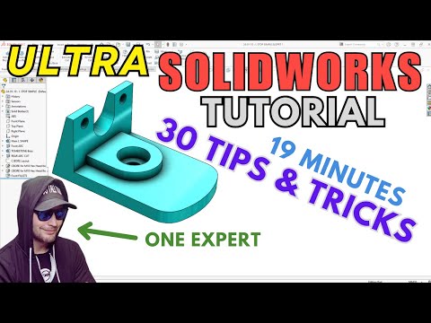 BEST SOLIDWORKS TIPS and TRICKS!  Step-by-step Beginners Tutorial