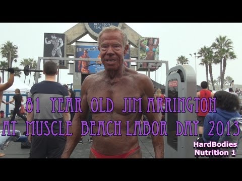 81 Year Old Jim Arrington Muscle Beach Labor Day 2013 Interview
