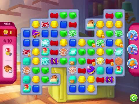 Homescapes Level 4178 With No Boosters - Super Hard Level