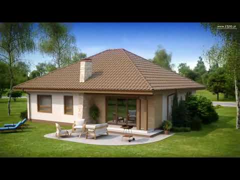 Z94 Одноповерховий будинок з фронтальним гаражем на дві машини