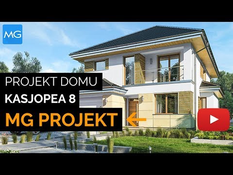 Projekt domu Kasjopea 8 MG Projekt– 153,75 m2- koszt budowy 190 960 zł