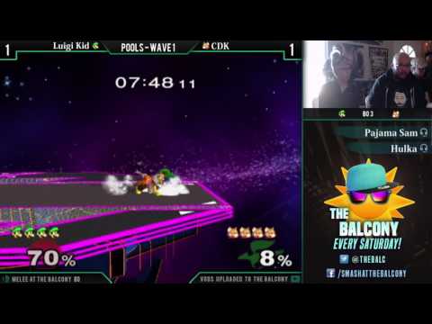 Melee @ the Balcony 80 - Pools ft. TA|CDK (Fox) VS SSBM-T|Luigikid (Luigi)