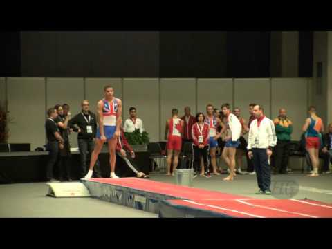 BROWNE Elliott (GBR) - 2015 Trampoline Worlds - Qualification TU Routine 2