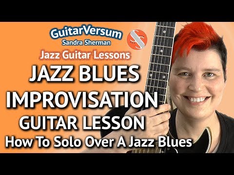 Bb Jazz Blues Guitar Solo Lesson