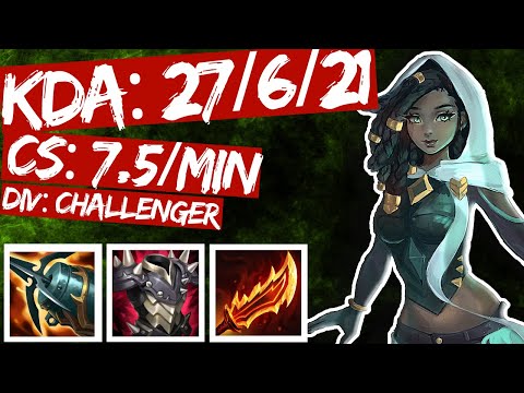 Senna ADC vs Caitlyn s11 (KDA: 27/6/21)! FULL GAME REPLAY - Perfect Challenger game