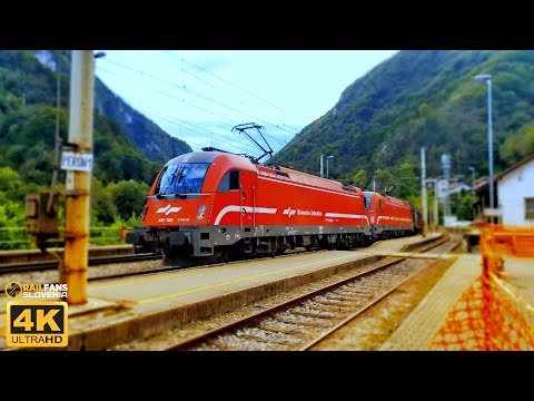 Rail traffic in Slovenia - Second week of October 2020 [4K]