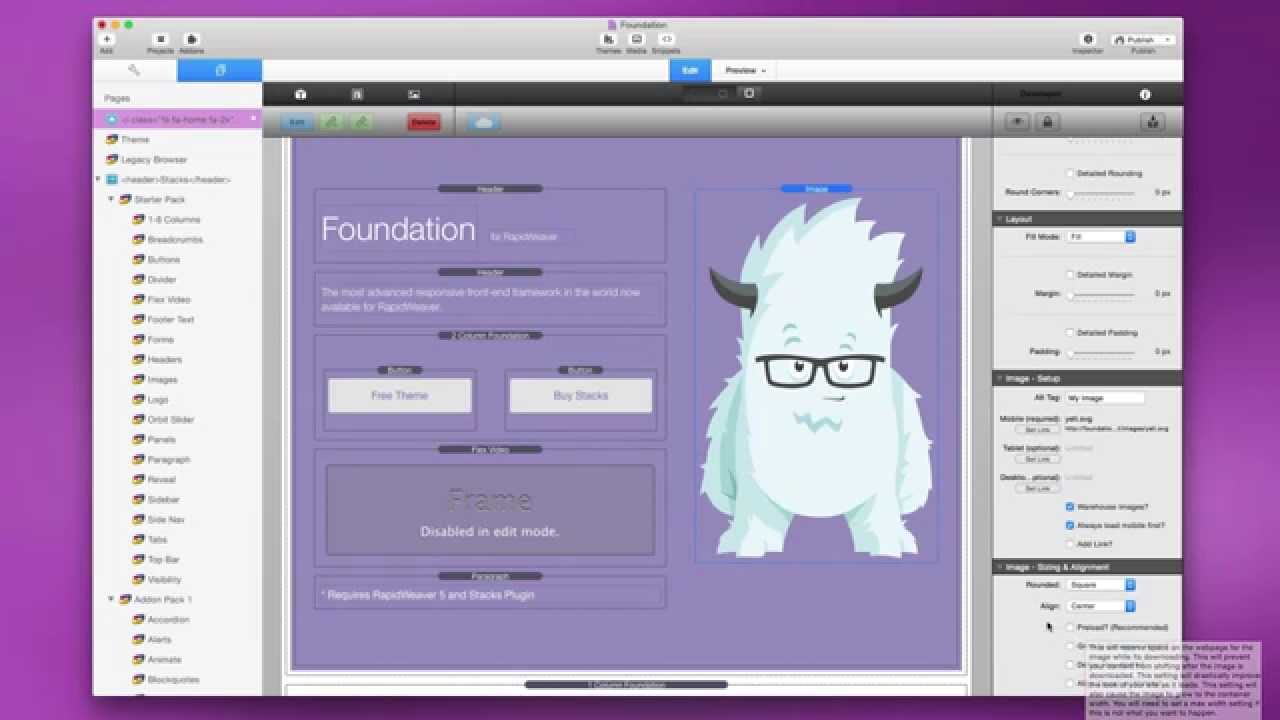 Foundation for RapidWeaver v1.3 Update