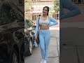 Neha Sharma Spotted Outside The Gym Shorts