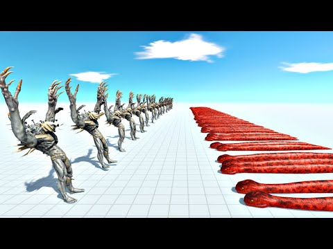 10x SCOURGE vs 50x TITANOBOA | Arbs Battles - Animal Revolt Battle Simulator