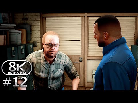 GTA V 8K Ultra Graphics Gameplay Walkthrough Part 12 - GTA V 8K 60FPS PC No Commentary