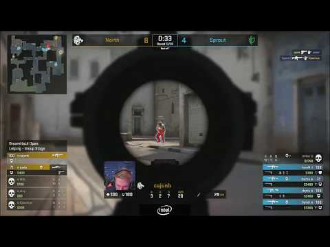 [CS:GO] GADE AND CAJUNB IN 2VS4 SITUATION! NORTH VS SPROUT (DreamHack-Liepzig 2020) #dreamhack #csgo