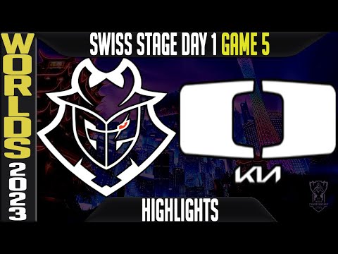 G2 vs DK Highlights | Worlds 2023 Swiss Stage Day 1 Round 1 | G2 Esports vs DPlus KIA