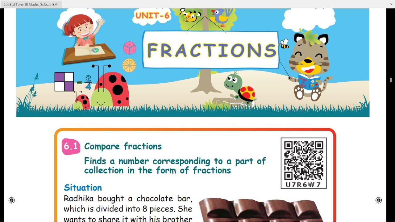 5 TH MATHS - TERM 3 - UNIT - 6 - FRACTIONS - PART-3