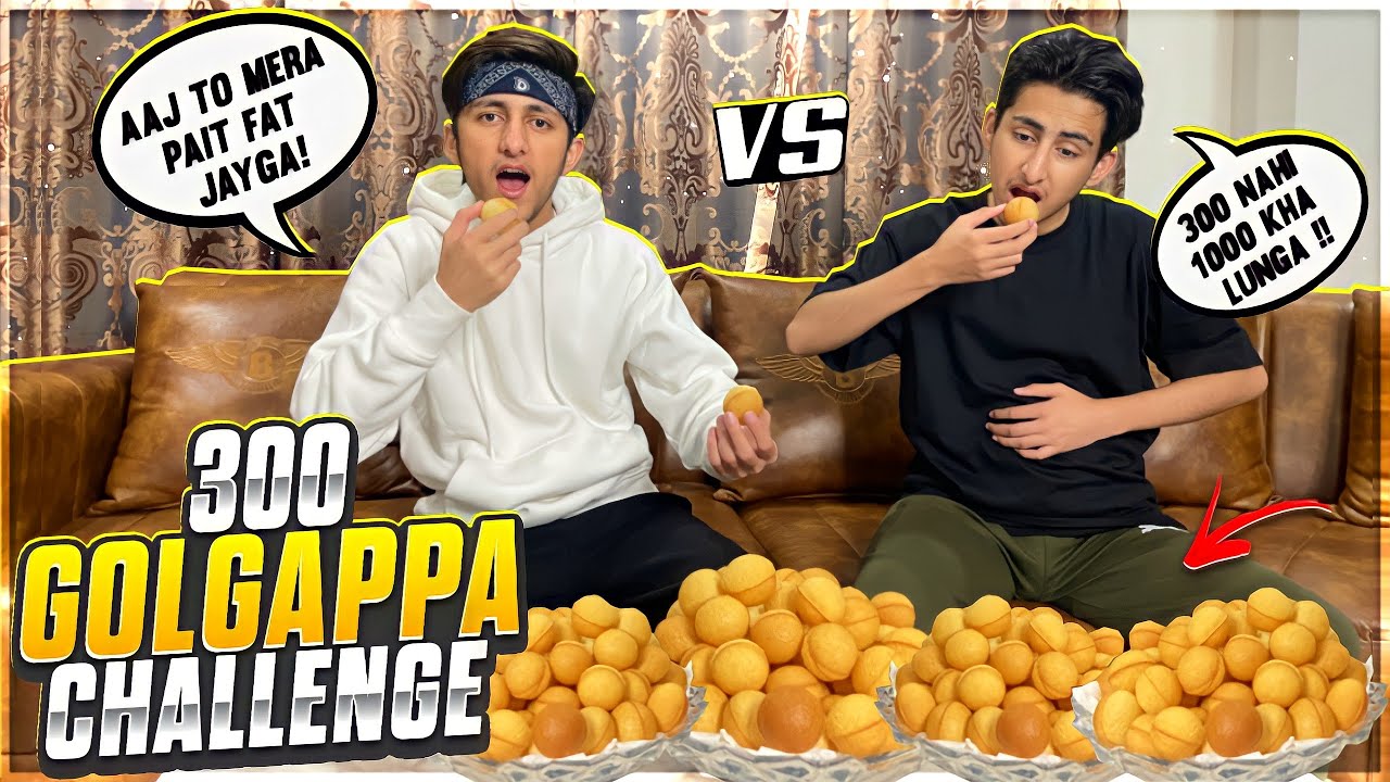 300 GOLGAPPA ( Pani Puri ) Challenge With My Brother Got 1 Lakh Rupee Gift😍 - Garena Free Fire