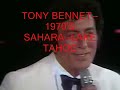 Tony Bennett - More than you know - at Sahara  - Lake Tahoe (1970´s)