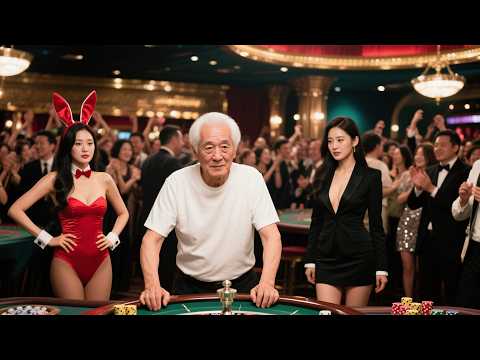 【Full】白髮老頭竟是傳說賭聖，一元轉手變百億直接讓賭場輸到倒閉，路過的地下皇帝看穿他身份，當場下跪認主！！#短劇 #逆襲 #爽劇