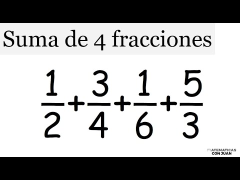 CÓMO SUMAR 4 FRACCIONES. Casos: igual denoninador y distinto denominador.