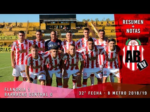 Flandria 1 - Barracas Central 0  | Resumen + Notas | Fecha 32 | B metro 2018/19