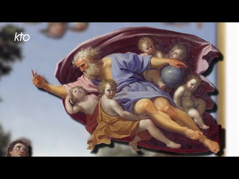 Dieu réprimandant Adam et Eve