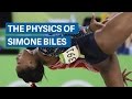Simone Biles gravity-defying physics