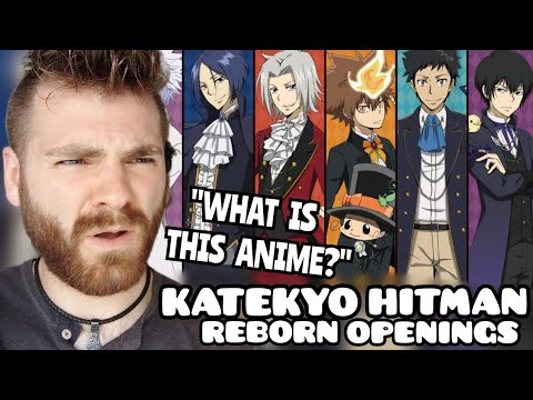 First Time Reacting to "Katekyo Hitman Reborn Openings (1-8)" | New Anime Fan!