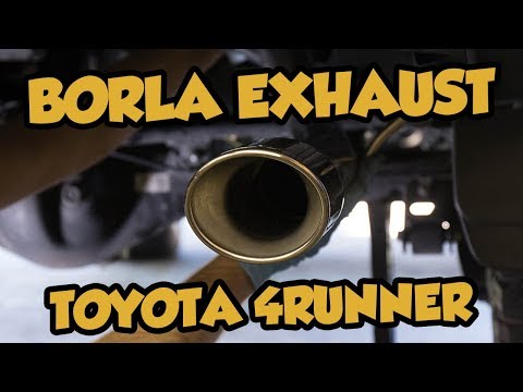 Installing a Borla cat back exhaust system into a 5th Gen Toyota 4Runner