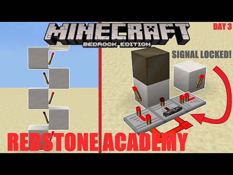 Redstone Academy | Torches and Repeaters - Phase 1 Day 3 | Minecraft: Bedrock Edition