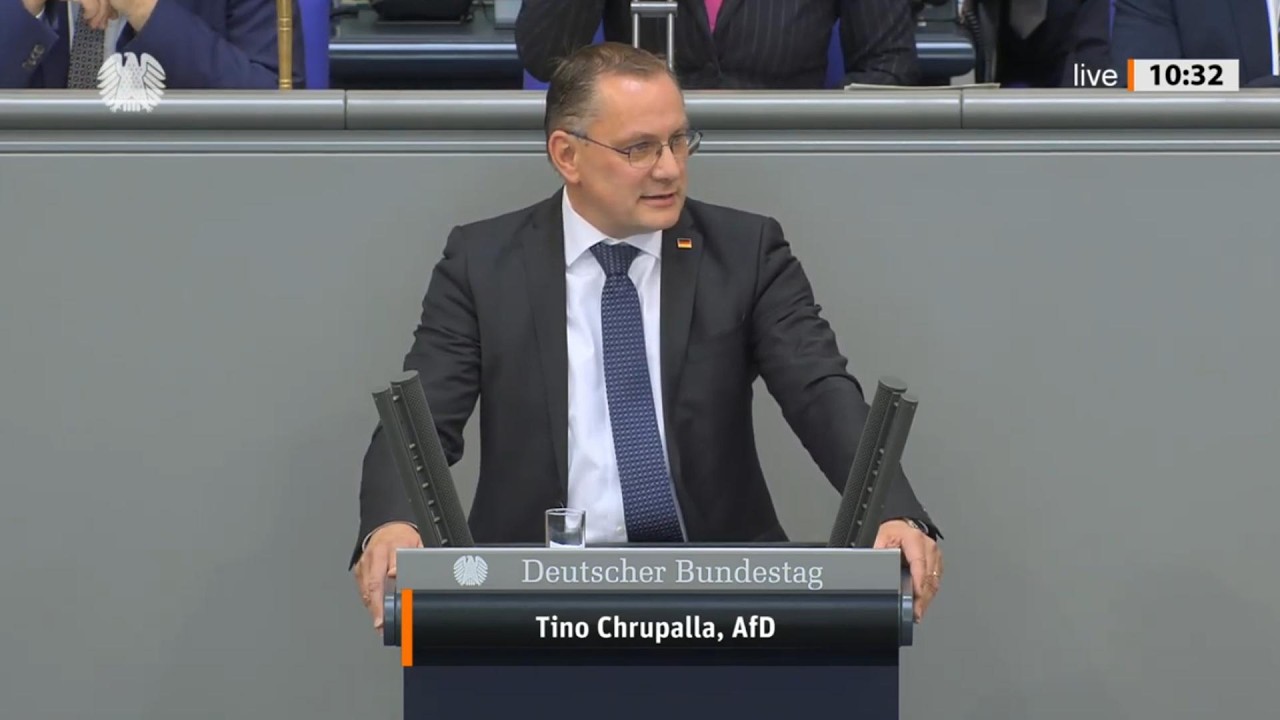 Bundesregierung am Ende - Tino Chrupalla 83. Sitzung Bundestag vom 11.06.2026 Saskia Esken