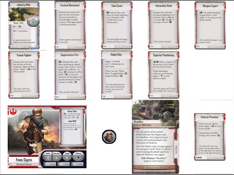 Imperial Assault Core Rebel Heroes- Fenn, Jyn, Diala, Gaarkhan, Mak, Gideon