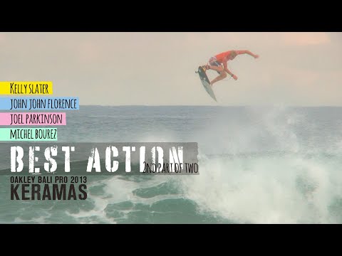 Kelly Slater, John John, parko on perfect wave at Bali Keramas 【Surfing Best Action】